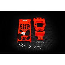 Комплект усиления рамы крепления амортизаторов и рычагов красный Deikin для BRP Maverick X3