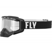 Маска FLY RACING FOCUS BLACK/WHITE W/ CLEAR LENS 37-50070