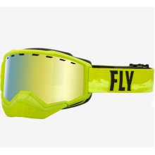 Маска FLY RACING FOCUS GREEN/BLACK W/ GOLD MIRROR/YELLOW LENS 37-50082