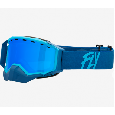 Маска FLY RACING ZONE BLU/LIGHT BLU W/ SKY BLUE MIRROR/BLUE LENS 37-50272