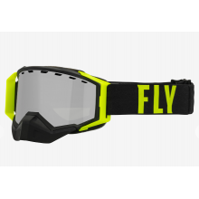 Маска FLY RACING ZONE PRO SNOW GOGGLE BLK/HI-VIS W/SILVER MIR/PLRZD SMOKE LENS 37-50335