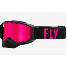 Маска FLY RACING ZONE PRO SNOW GOGGLE BLK/PINK W/ PINK MIR/PLRZD SMOKE LENS 37-50335