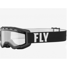 Маска детская FLY RACING  FOCUS SNW GOGGLE BLK/WHT W/ CLEAR LENS 37-50160