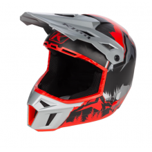 Шлем KLIM F3 Carbon Helmet ECE LG DNA Fiery Red - Monument Gray 3761-002-140-003