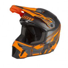 Шлем KLIM F3 Carbon Pro Helmet ECE LG Ascent Asphalt - Strike Orange 3794-000-140-004