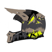Шлем Klim F3 Carbon Helmet ECE MD DNA Montana Tan - Hi-Vis 3761-002-130-010