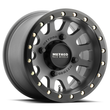 Диск с бэдлоком Method Race Wheels MR401 R14 7" 4x156 5+2 132mm MATT TITAN для Polaris