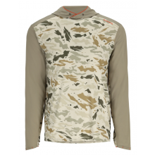 Термофутболка Simms Bugstopper® SolarFlex® Hoody Ghost camo stone L 13682-3004-40